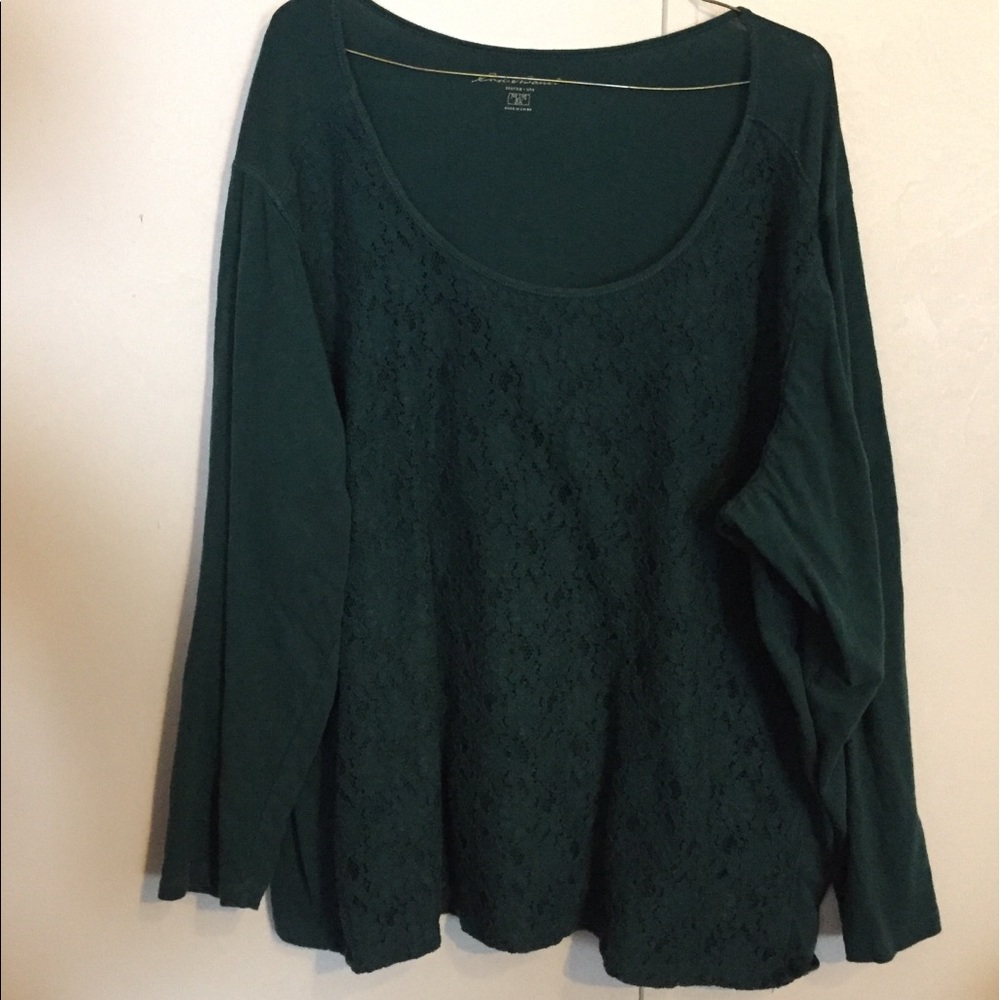 Eddie Bauer Women's Size 3X Shirt W/ Front Lace